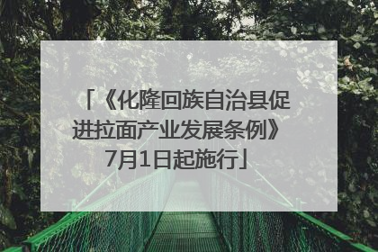 《化隆回族自治县促进拉面产业发展条例》7月1日起施行