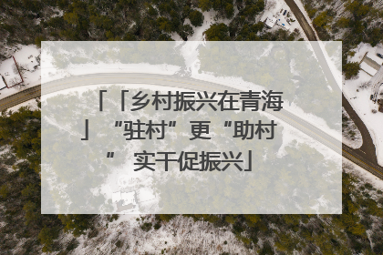 「乡村振兴在青海」“驻村”更“助村” 实干促振兴