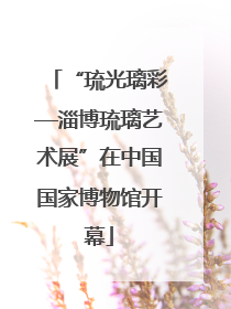 “琉光璃彩—淄博琉璃艺术展”在中国国家博物馆开幕