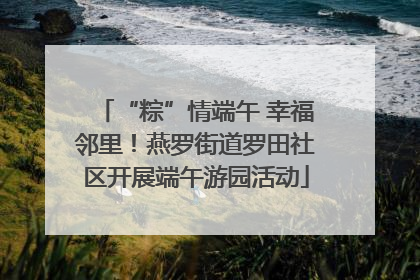 “粽”情端午 幸福邻里！燕罗街道罗田社区开展端午游园活动