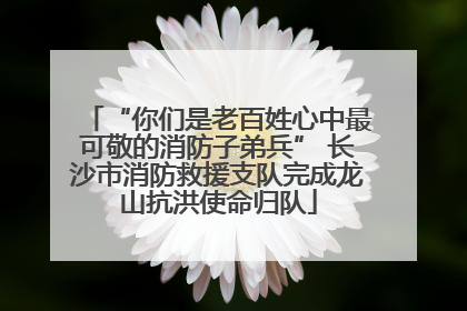 “你们是老百姓心中最可敬的消防子弟兵” 长沙市消防救援支队完成龙山抗洪使命归队