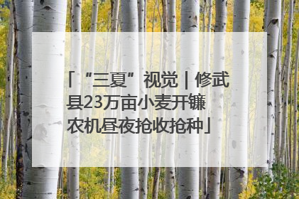 “三夏”视觉｜修武县23万亩小麦开镰 农机昼夜抢收抢种