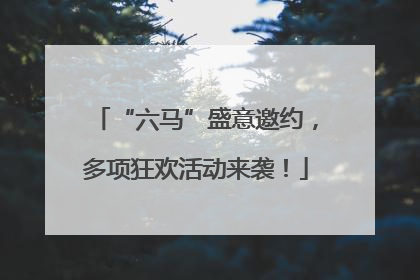 “六马”盛意邀约，多项狂欢活动来袭！
