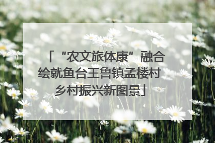 “农文旅体康”融合绘就鱼台王鲁镇孟楼村乡村振兴新图景