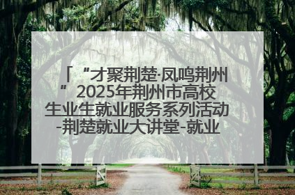 “才聚荆楚·凤鸣荆州”2025年荆州市高校生业生就业服务系列活动-荆楚就业大讲堂-就业嘉年华活动举行