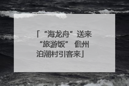 “海龙舟”送来“旅游饭” 儋州泊潮村引客来