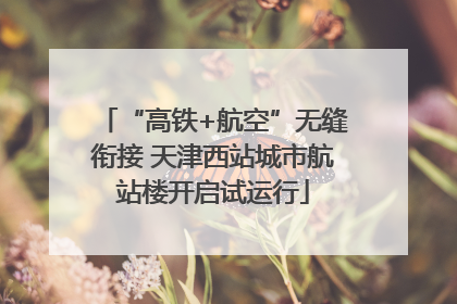 “高铁+航空”无缝衔接 天津西站城市航站楼开启试运行