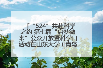 “524”共赴科学之约 第七届“启梦微来”公众开放暨科学日活动在山东大学（青岛）成功举办