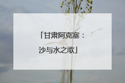 甘肃阿克塞：沙与水之歌