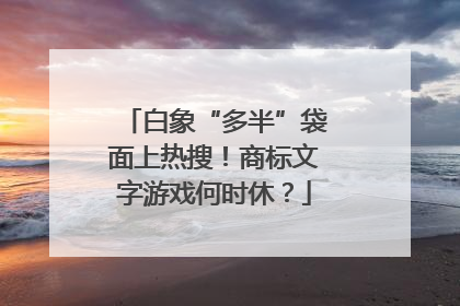 白象“多半”袋面上热搜！商标文字游戏何时休？