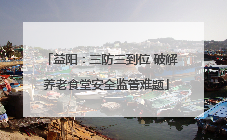 益阳：三防三到位 破解养老食堂安全监管难题