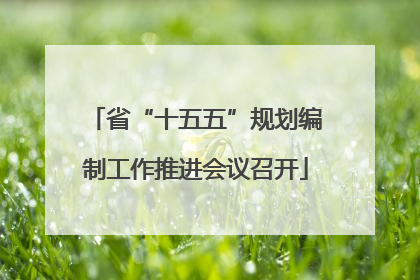省“十五五”规划编制工作推进会议召开