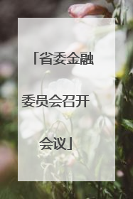 省委金融委员会召开会议