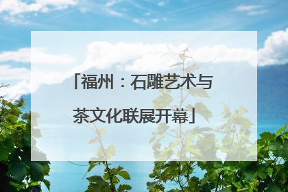 福州：石雕艺术与茶文化联展开幕