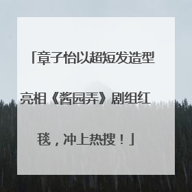章子怡以超短发造型亮相《酱园弄》剧组红毯，冲上热搜！