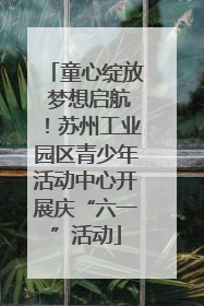 童心绽放 梦想启航！苏州工业园区青少年活动中心开展庆“六一”活动