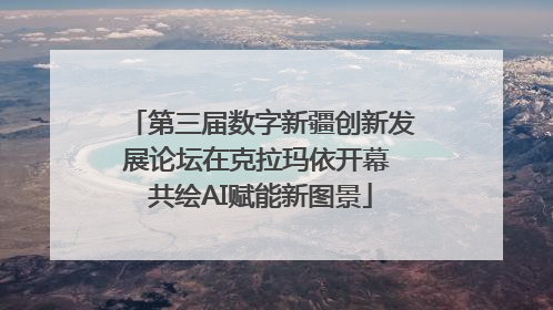 第三届数字新疆创新发展论坛在克拉玛依开幕 共绘AI赋能新图景