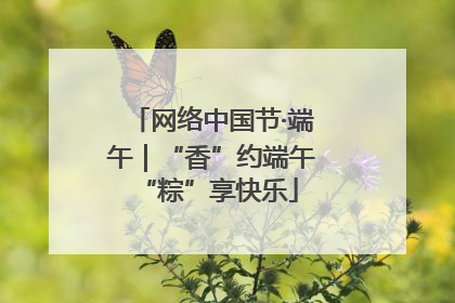 网络中国节·端午｜“香”约端午 “粽”享快乐