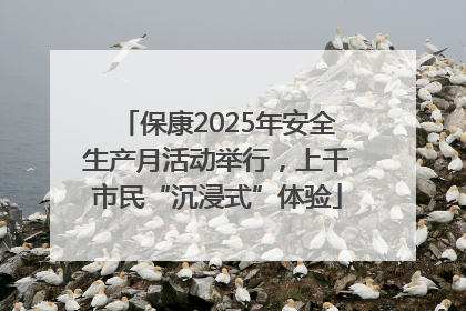 保康2025年安全生产月活动举行，上千市民“沉浸式”体验