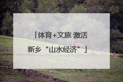 体育+文旅 激活新乡“山水经济”