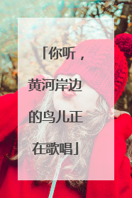 你听，黄河岸边的鸟儿正在歌唱