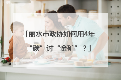 丽水市政协如何用4年“碳”讨“金矿”？