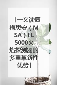 一文读懂梅思安（MSA）FL5000火焰探测器的多重革新性优势