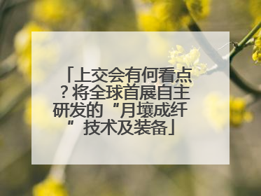 上交会有何看点？将全球首展自主研发的“月壤成纤”技术及装备