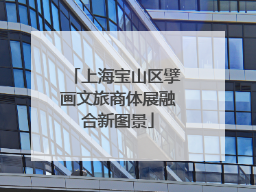 上海宝山区擘画文旅商体展融合新图景