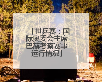 世乒赛：国际奥委会主席巴赫考察赛事运行情况