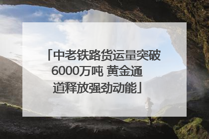 中老铁路货运量突破6000万吨 黄金通道释放强劲动能