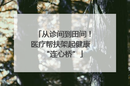 从诊间到田间！医疗帮扶架起健康“连心桥”