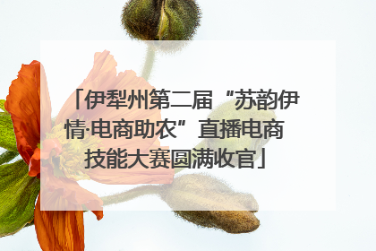 伊犁州第二届“苏韵伊情·电商助农”直播电商技能大赛圆满收官