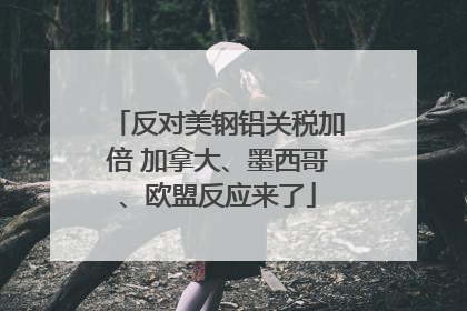 反对美钢铝关税加倍 加拿大、墨西哥、欧盟反应来了