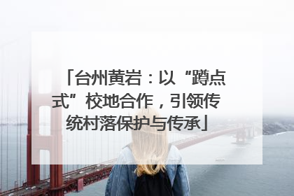 台州黄岩：以“蹲点式”校地合作，引领传统村落保护与传承