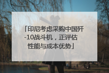 印尼考虑采购中国歼-10战斗机，正评估性能与成本优势