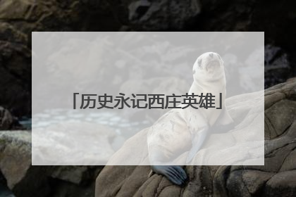 历史永记西庄英雄