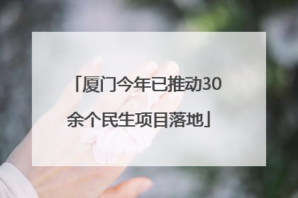 厦门今年已推动30余个民生项目落地