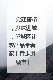 党建搭桥，乡味进城，望城区让农产品带着泥土香走进城市