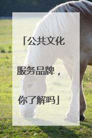 公共文化服务品牌，你了解吗