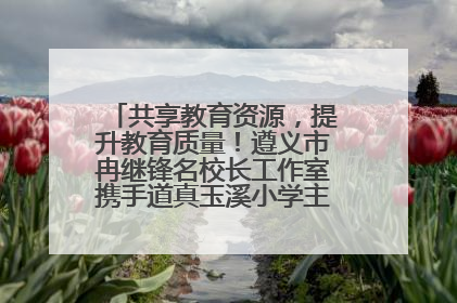 共享教育资源，提升教育质量！遵义市冉继锋名校长工作室携手道真玉溪小学主题研修出新出彩