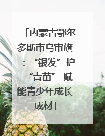 内蒙古鄂尔多斯市乌审旗：“银发”护“青苗” 赋能青少年成长成材