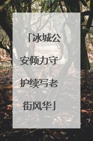 冰城公安倾力守护续写老街风华