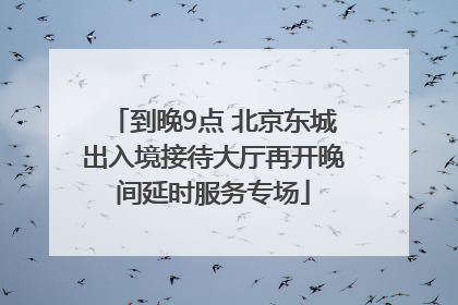 到晚9点 北京东城出入境接待大厅再开晚间延时服务专场