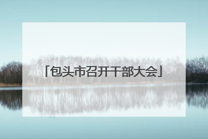 包头市召开干部大会