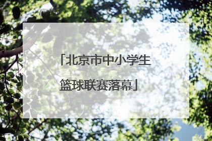 北京市中小学生篮球联赛落幕