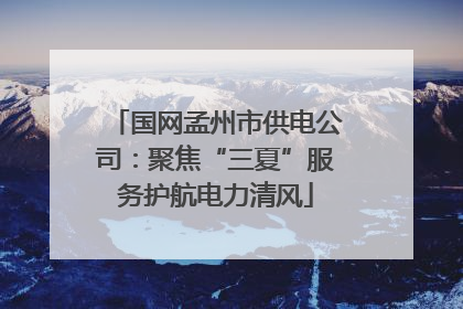 国网孟州市供电公司：聚焦“三夏”服务护航电力清风