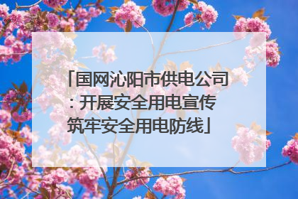 国网沁阳市供电公司：开展安全用电宣传 筑牢安全用电防线