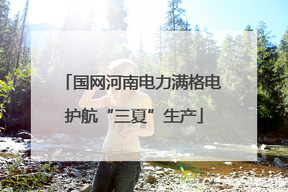 国网河南电力满格电护航“三夏”生产