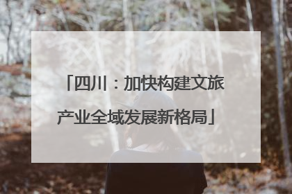 四川：加快构建文旅产业全域发展新格局